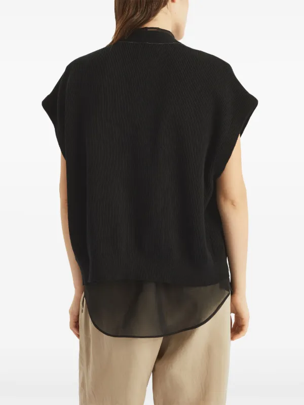 Brunello Cucinelli モニーレディテール カーディガン | ブラック