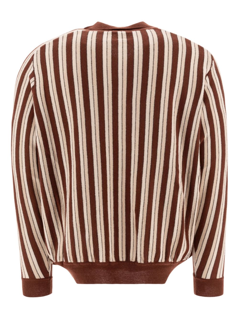 BODE striped polo jumper - Bruin