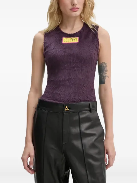 MM6 Maison Margiela numbers-motif sleeveless top