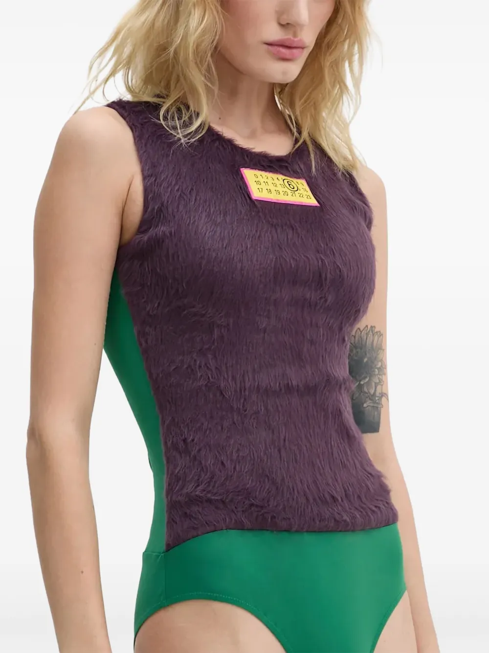 MM6 Maison Margiela numbers-motif sleeveless top | Vests & Tank Tops | Image 2