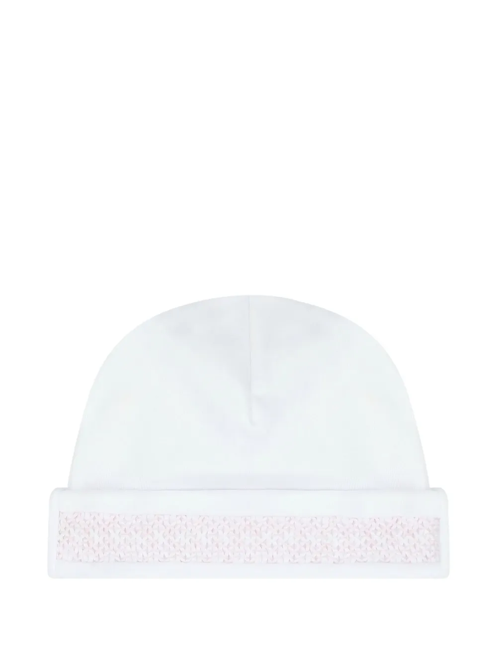 Kissy Kissy cotton beanie hat | White | Image 1