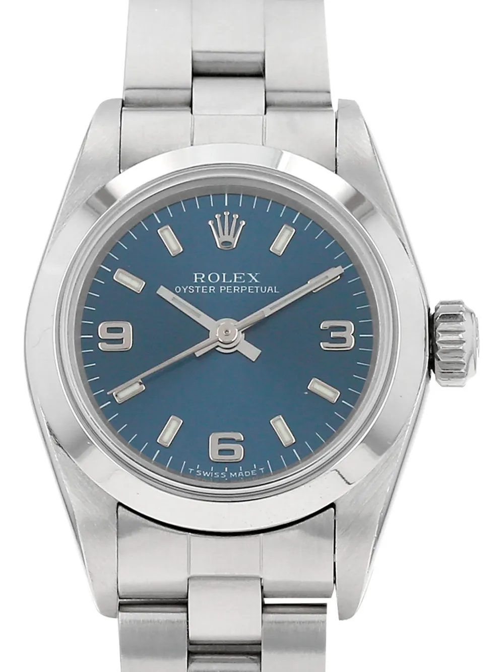 Rolex 1998 pre-owned Lady Oyster Perpetual 26mm - Blauw
