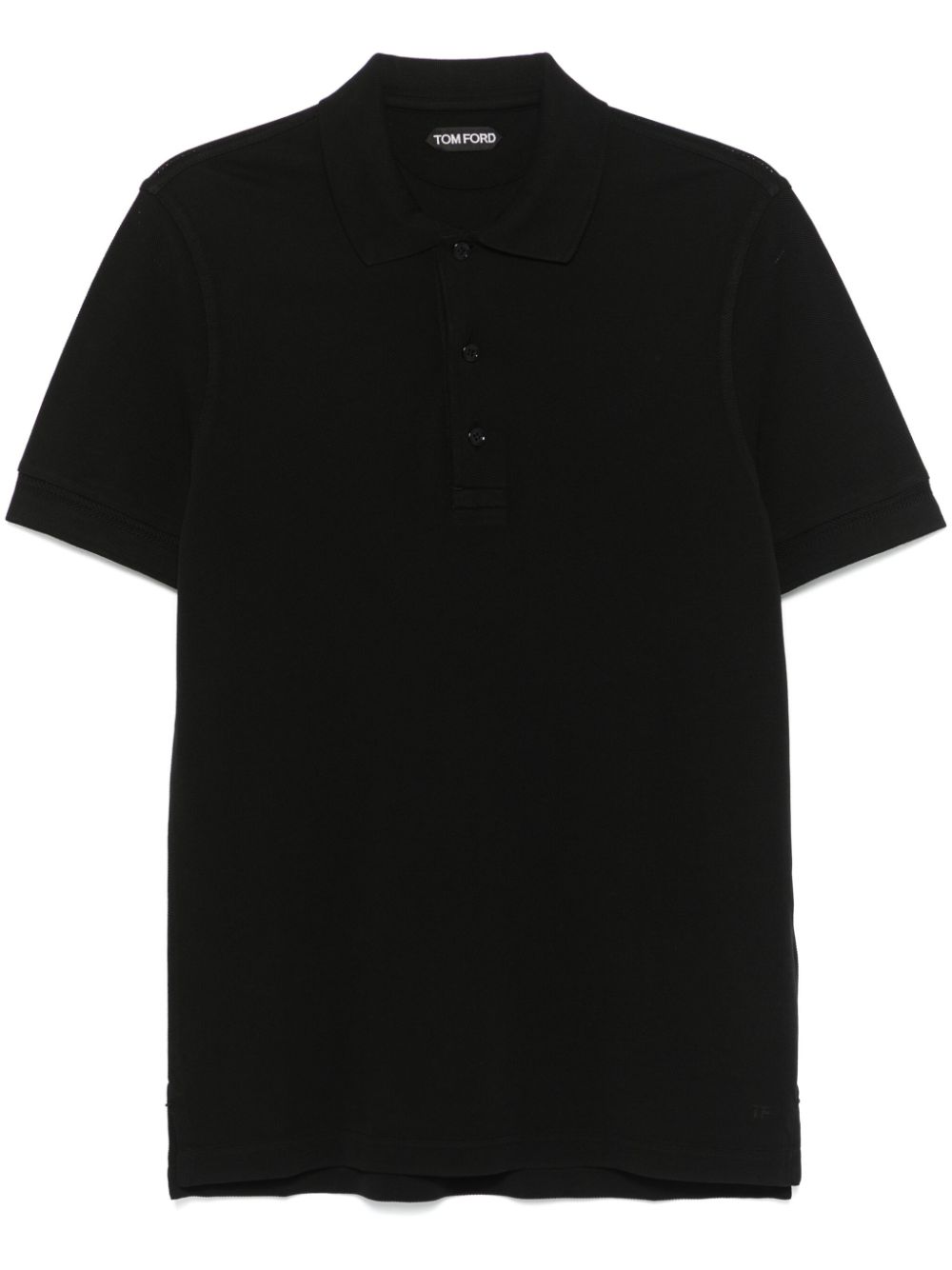 TOM FORD piqué polo shirt – Black