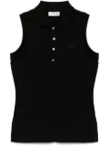 Lacoste logo-patch tank top - Black