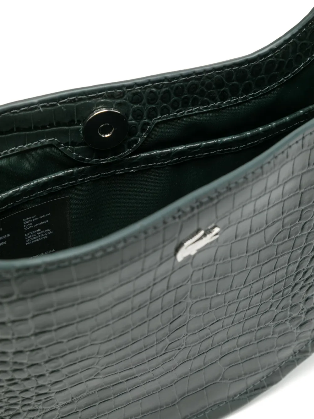 Lacoste Small Chantaco Half Moon Bag In Green