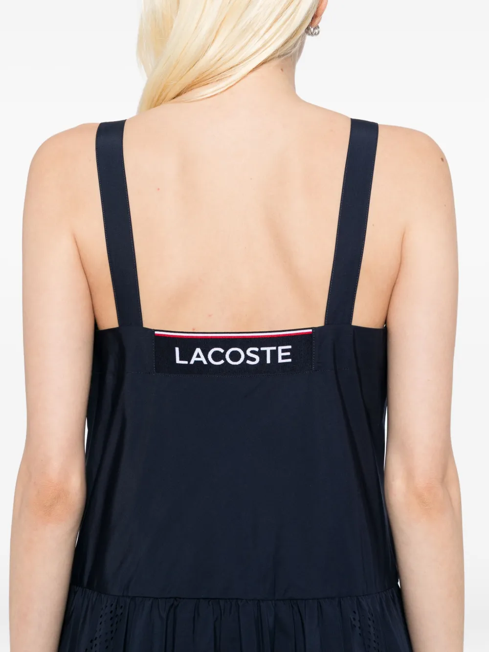Lacoste Geplooide jurk Blauw