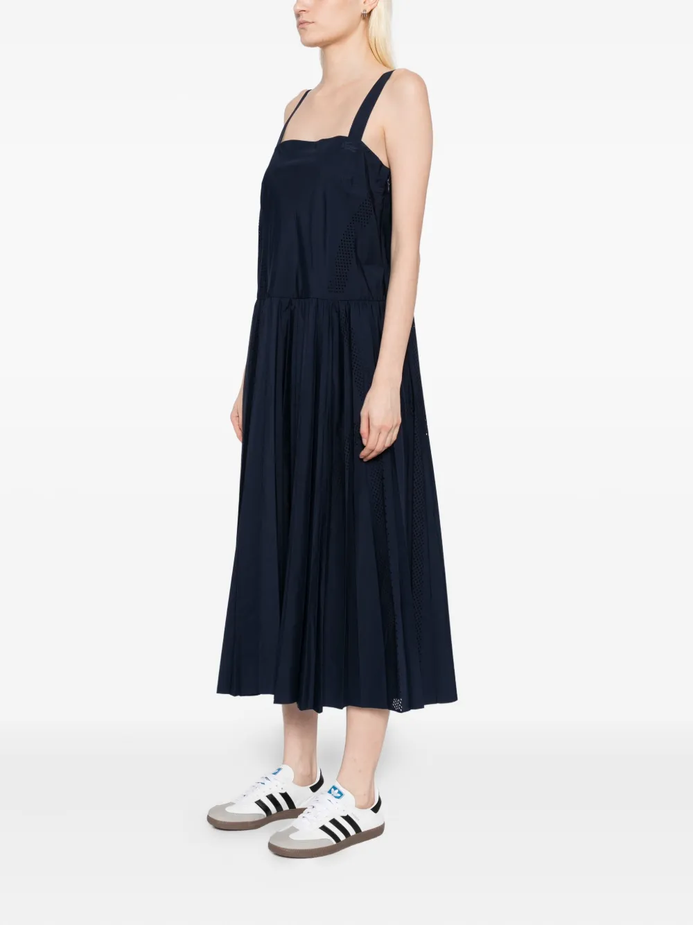 Lacoste Geplooide jurk Blauw