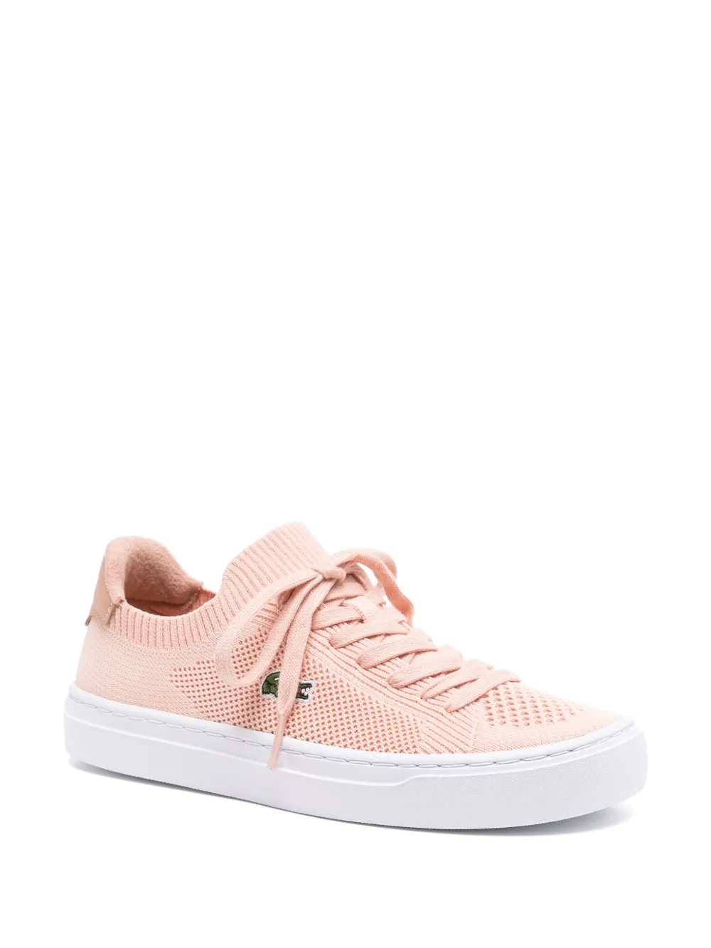 Lacoste La Piquée 2.0 leren sneakers - Roze