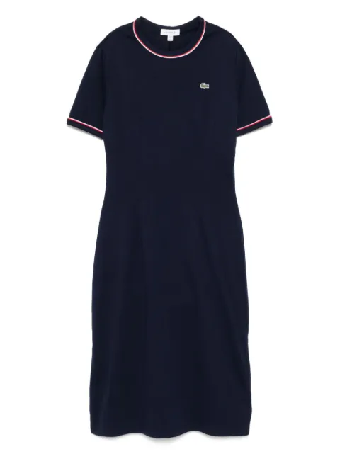 Lacoste trimmed jersey dress