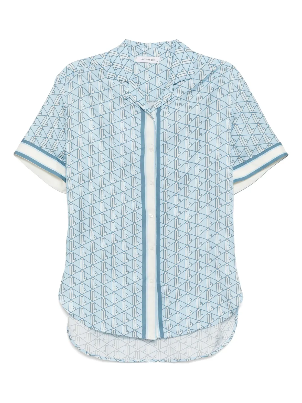 monogram print shirt