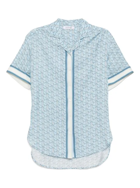 Lacoste camisa con estampado de monograma