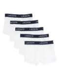 Lacoste 5-Pack Stretch Cotton Trunks - White