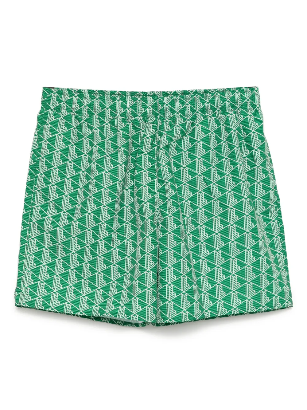 Lacoste モノグラム トランクス水着 - グリーン Lacoste モノグラム トランクス水着 - グリーン