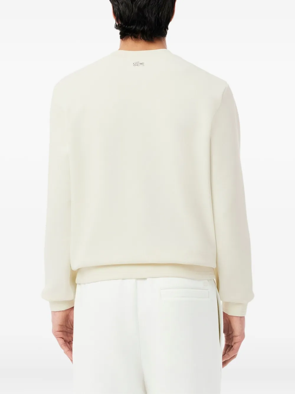 Lacoste Logo-debossed Sweatshirt In Neutral