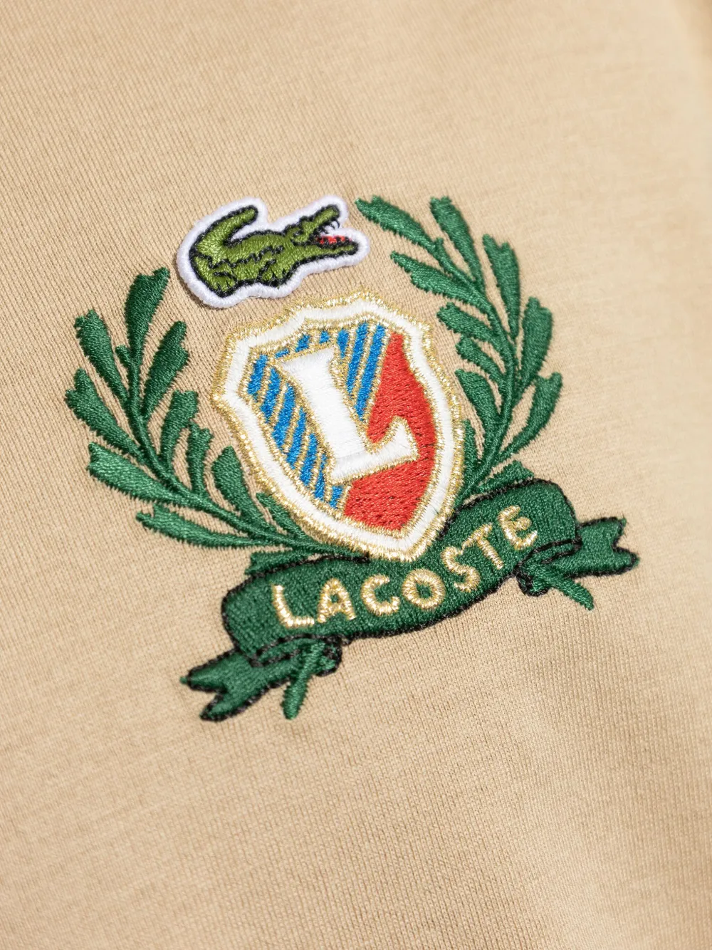 Lacoste Katoenen T-shirt Beige