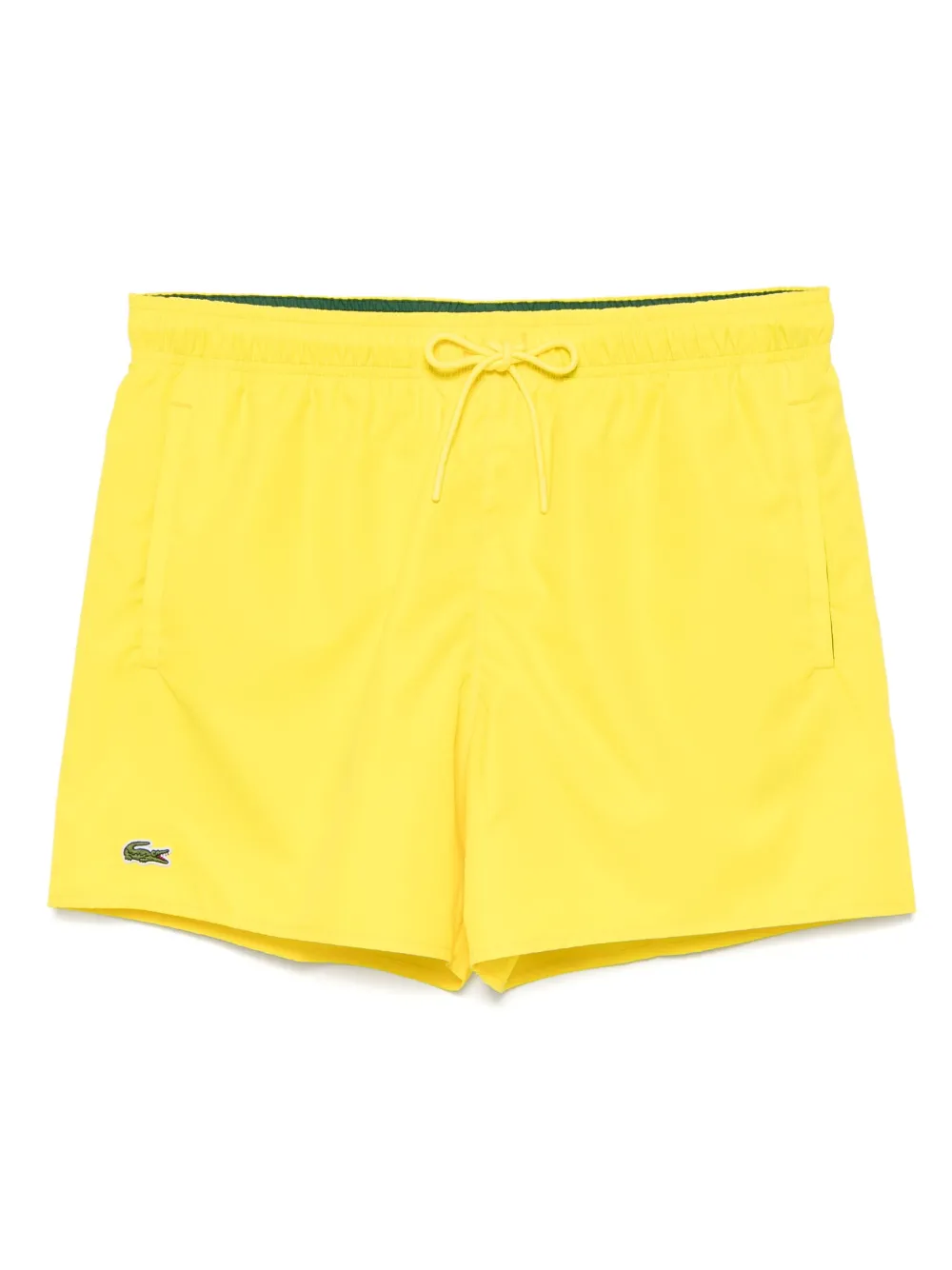 Lacoste クイックドライ トランクス水着 - イエロー Lacoste クイックドライ トランクス水着 - イエロー