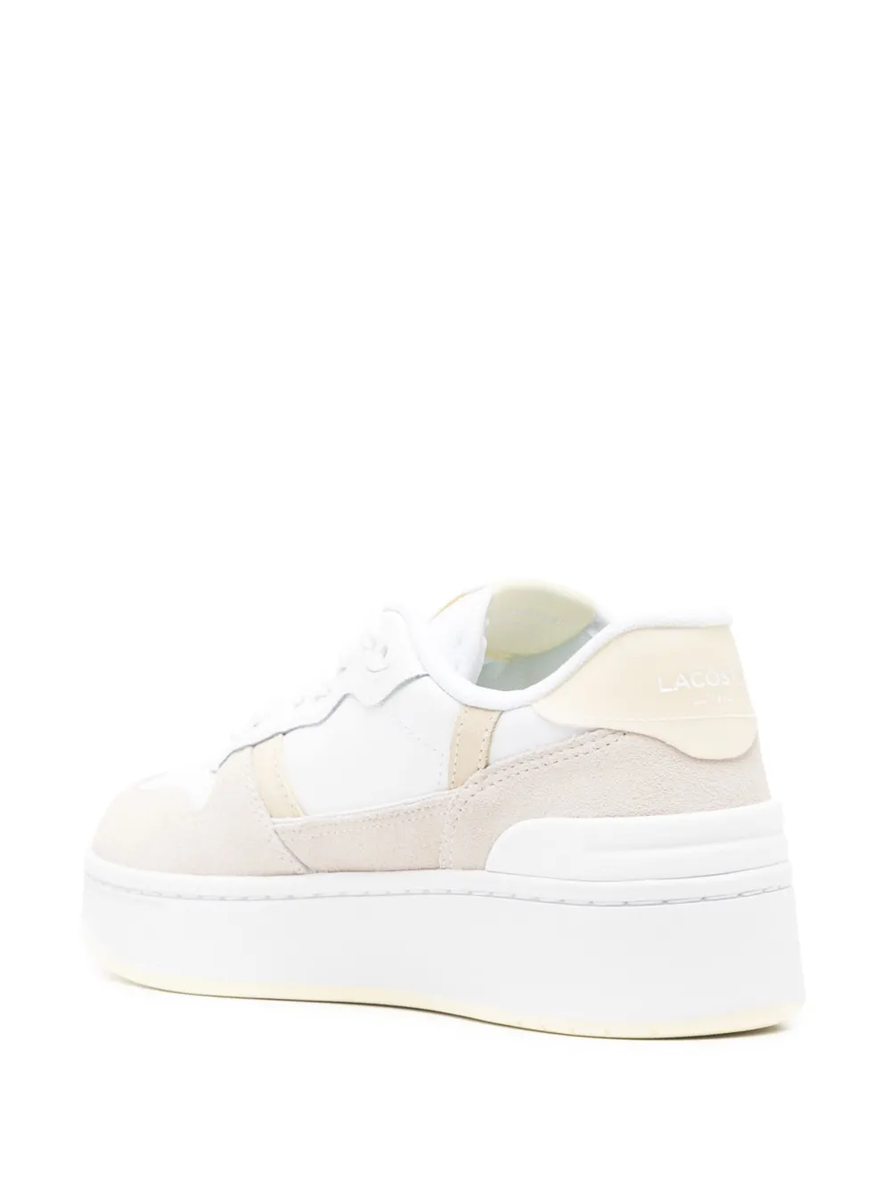 Lacoste T Clip sneakers met plateauzool Wit