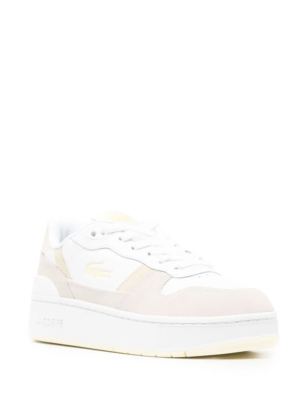 Lacoste T Clip sneakers met plateauzool Wit