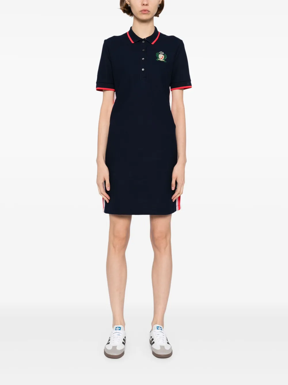 Lacoste French Made Slim Fit Polo dress - Blauw