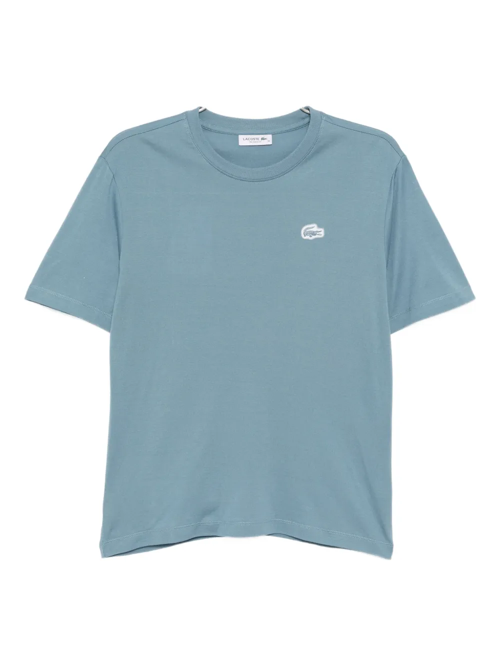 Lacoste Jersey T-shirt met krokodillenprint Blauw