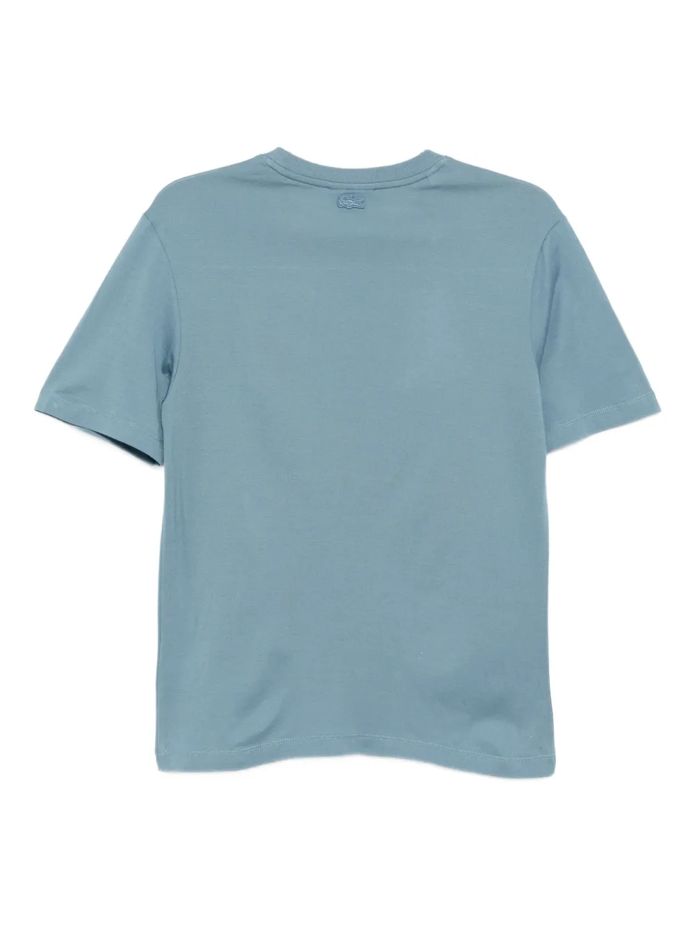 Lacoste Jersey T-shirt met krokodillenprint Blauw