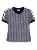 Lacoste monogram jacquard T-shirt - Blue