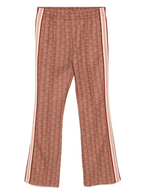 Lacoste monogram print flared trousers