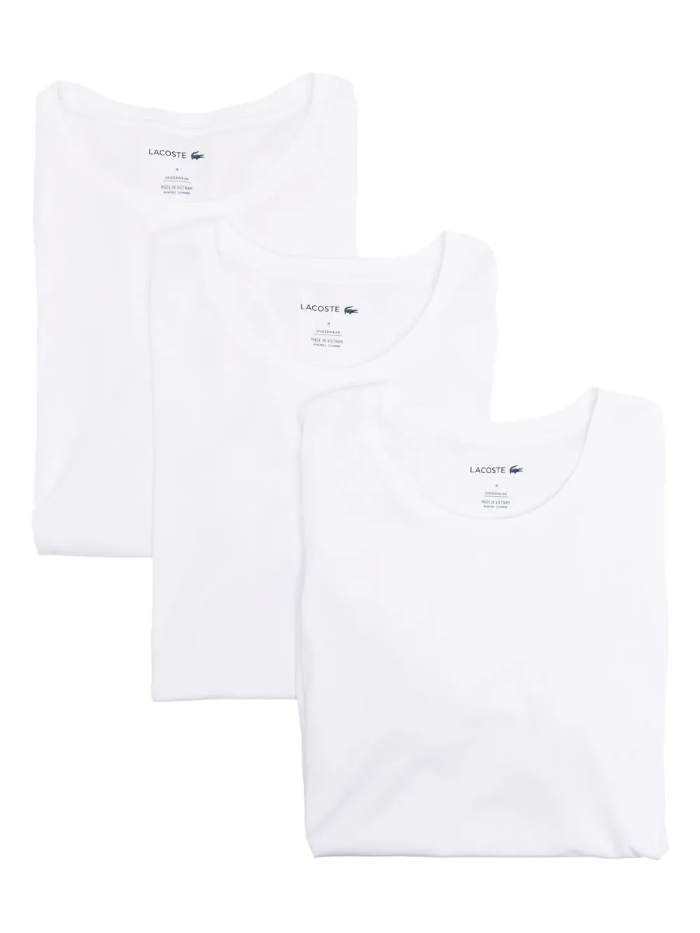 Lacoste 3-pack loungewear T-shirt | White | Image 1