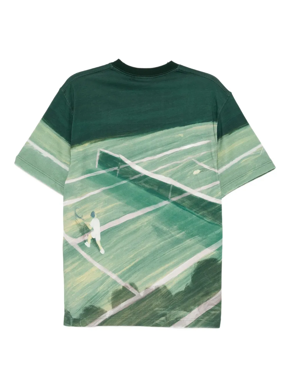 Lacoste T-shirt met grafische print Groen