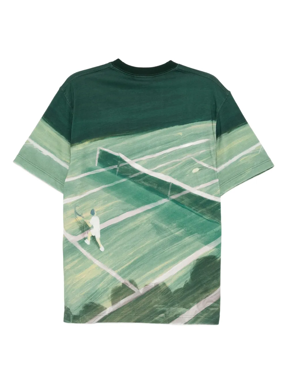 Lacoste T-shirt met grafische print - Groen