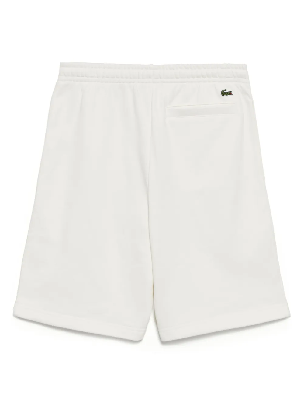 Lacoste Katoenen fleece shorts met print - Wit