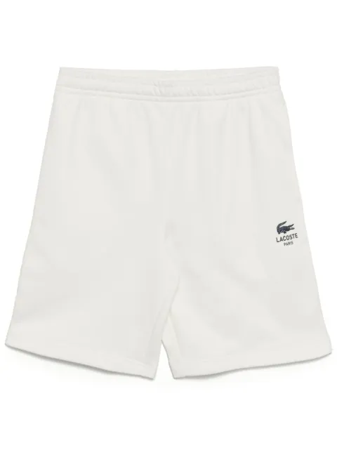 Lacoste printed cotton fleece shorts