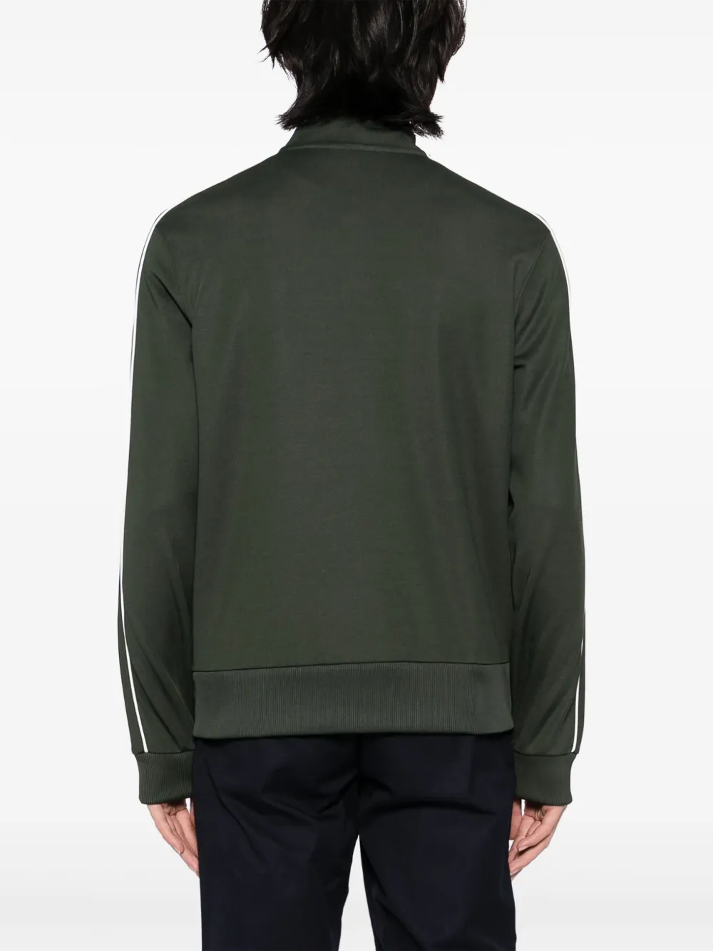 Lacoste Paris piqué trainingsjack met rits Groen