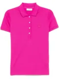 Lacoste logo-patch polo top - Pink