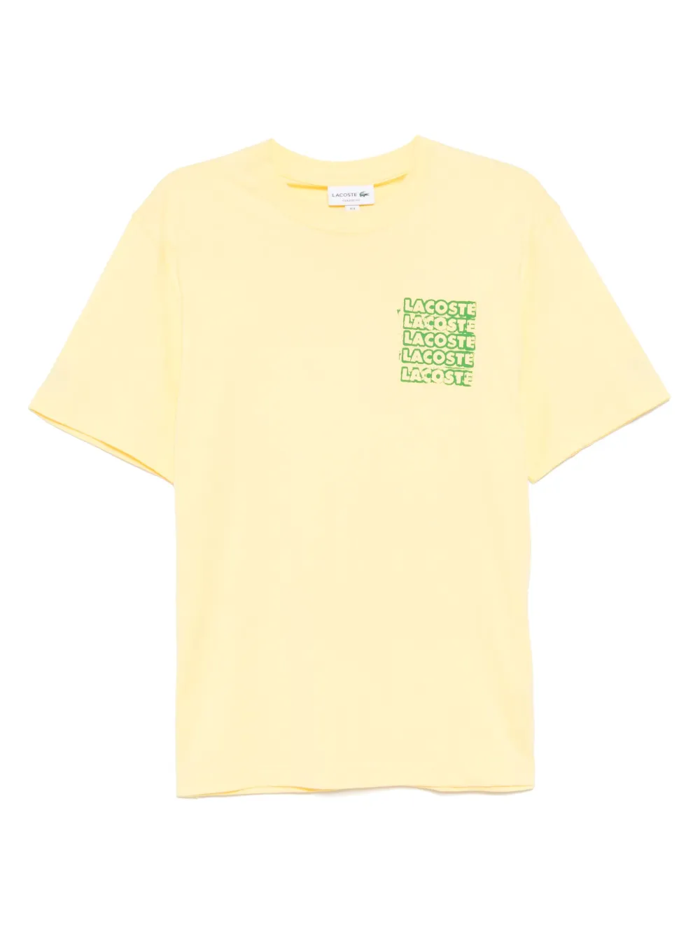 Lacoste Cotton Jersey Graphic t-shirt - イエロー Lacoste Cotton Jersey Graphic t-shirt - イエロー