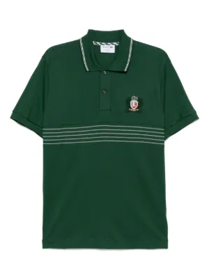 Lacoste logo-patch Polo Shirt | Green | FARFETCH SG