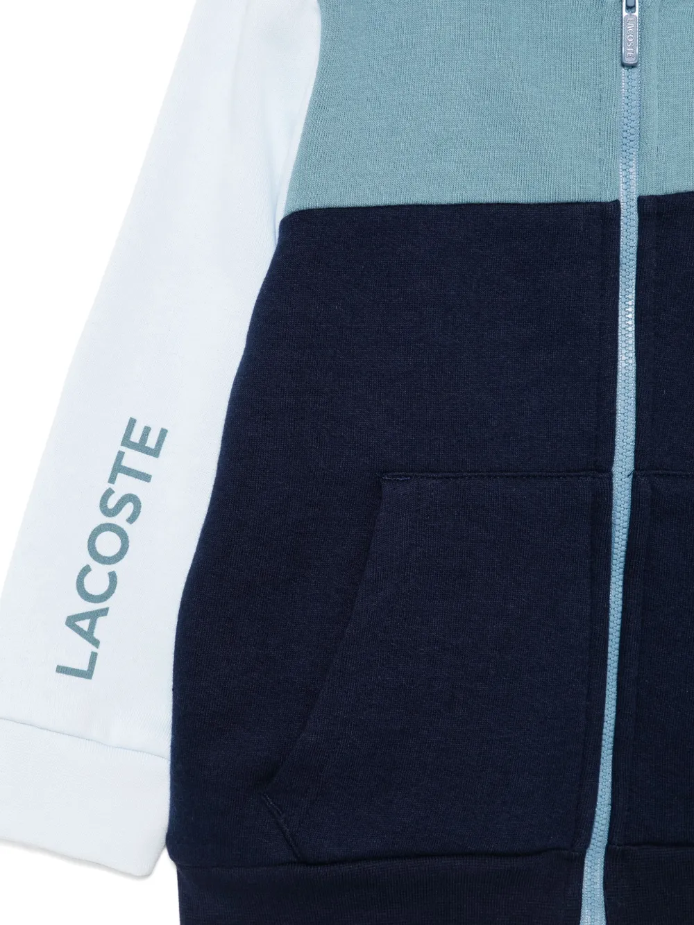 Lacoste Hoodie met colourblocking Blauw