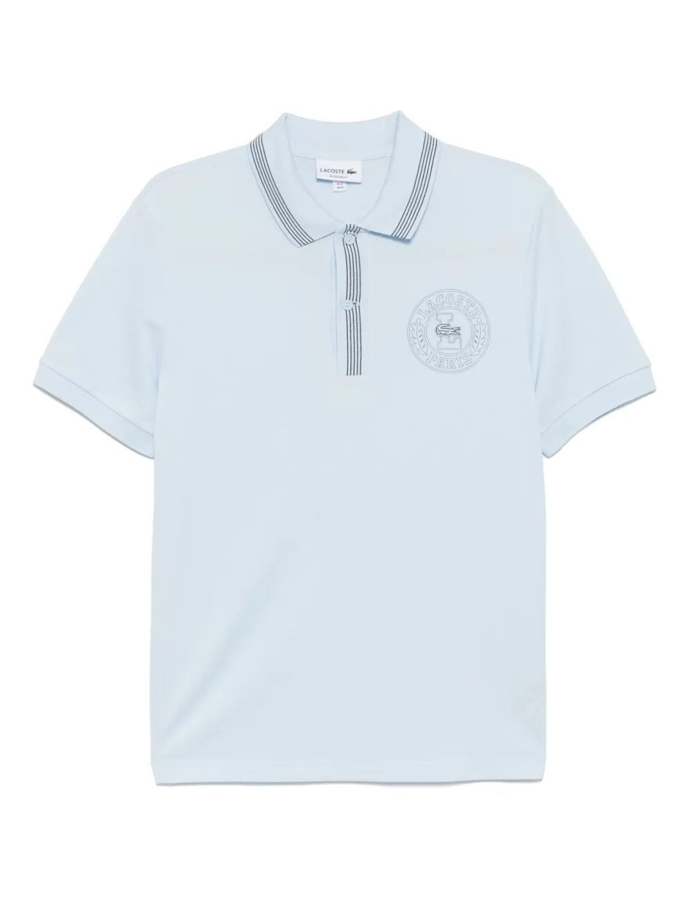 Lacoste Poloshirt met print Blauw