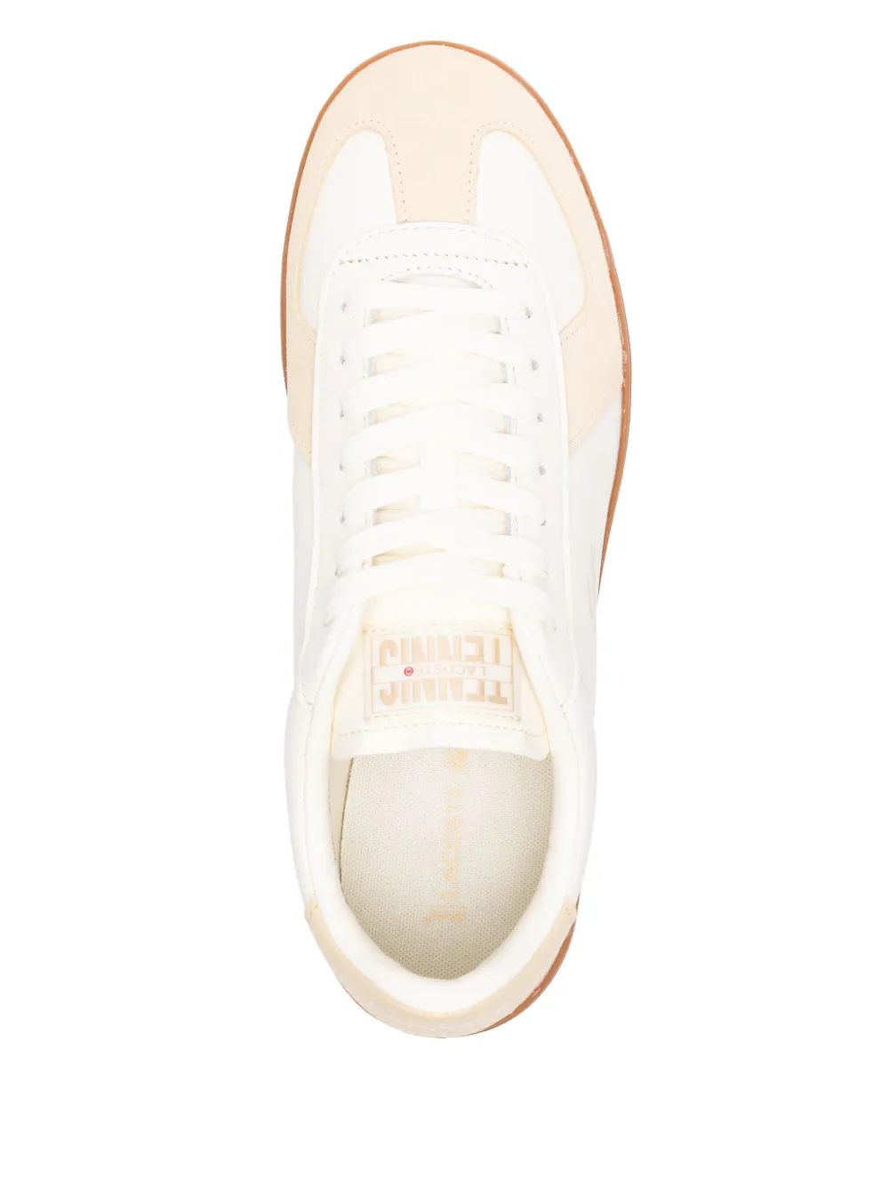 Lacoste Baseshot Pro leren sneakers Beige