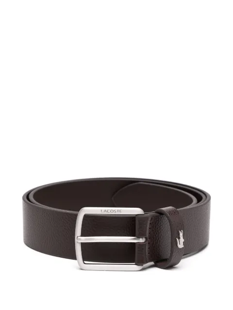 Lacoste grained leather belt