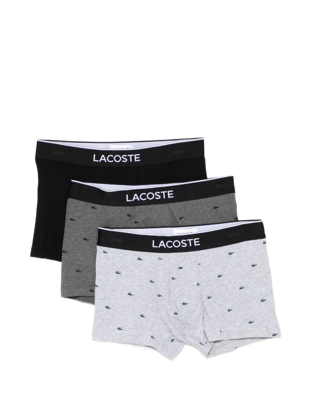 Lacoste Set di 3 boxer - Grigio