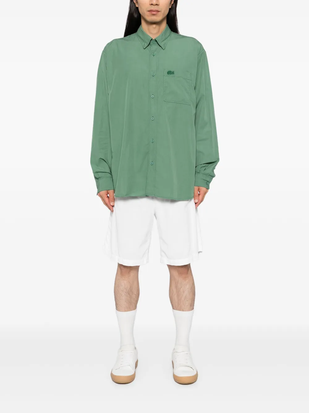 Lacoste Lightweight Poplin shirt - Groen