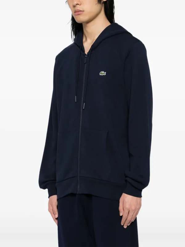 LACOSTE ジップアップジャケット Lacoste zip-up Hoodie | Blue | FARFETCH ZA
