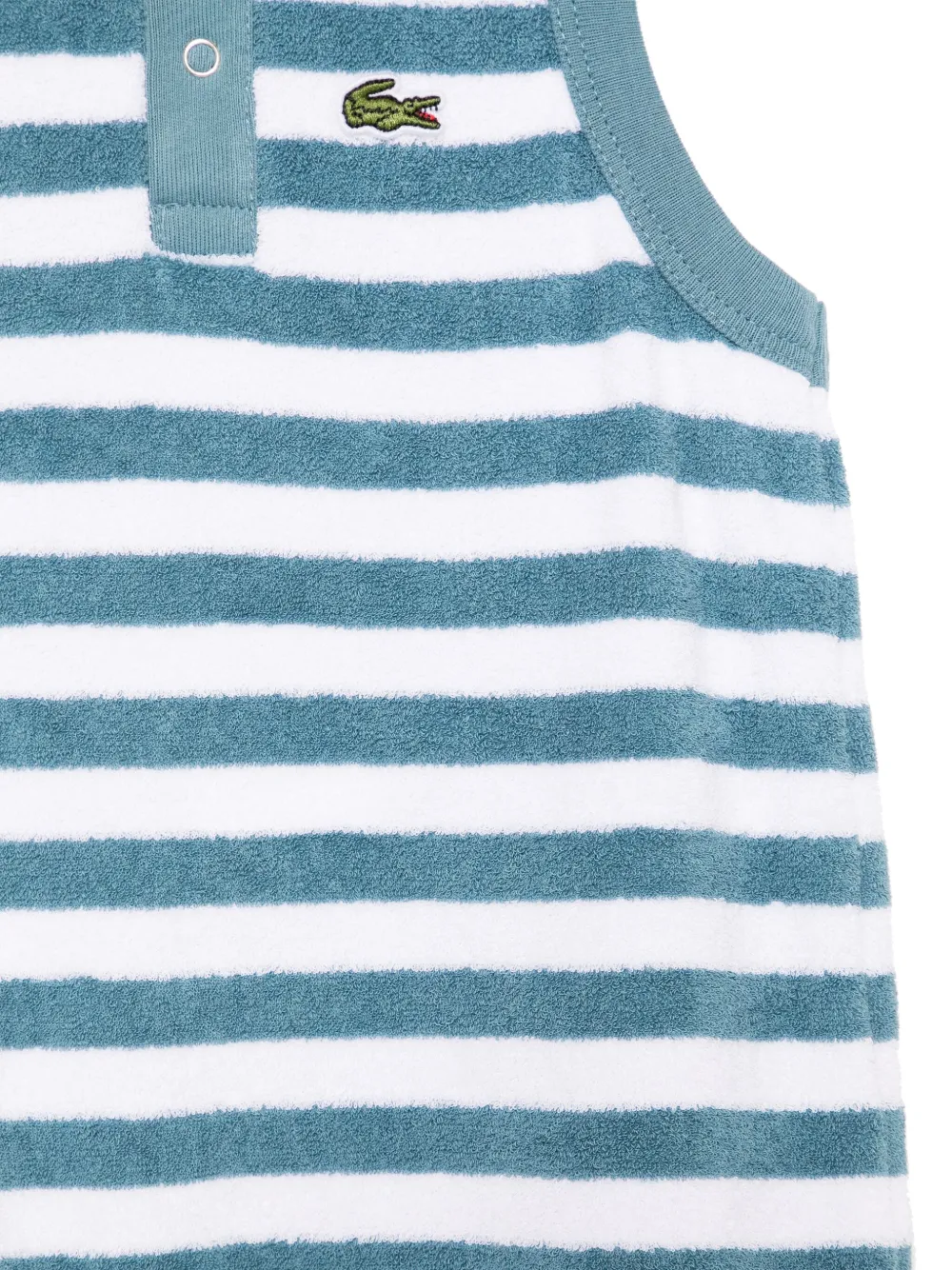 Lacoste Gestreepte badstof romper Blauw