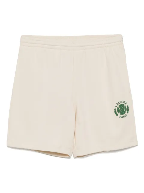 Lacoste shorts texturizados con estampado 3D
