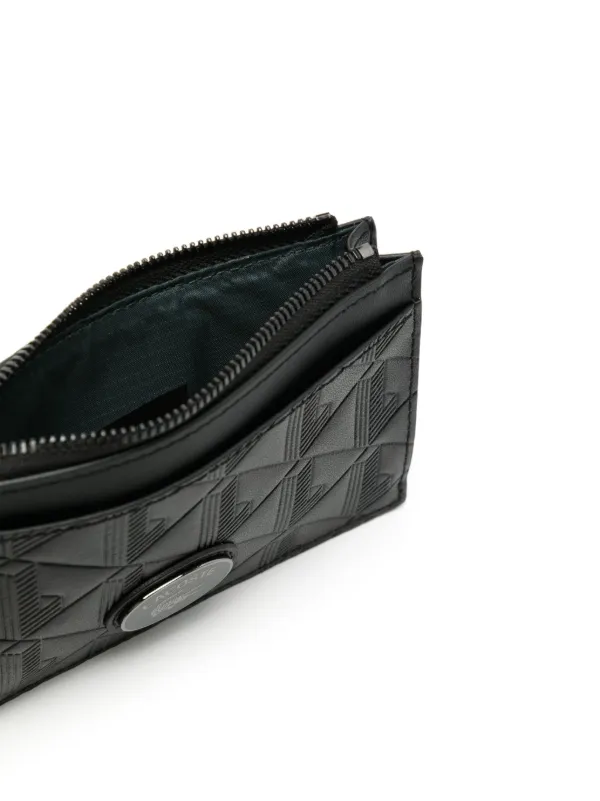 Lacoste Nomogramme Zipped Cardholder | Black | FARFETCH