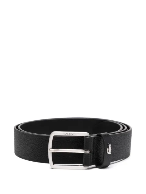 Lacoste grained leather belt