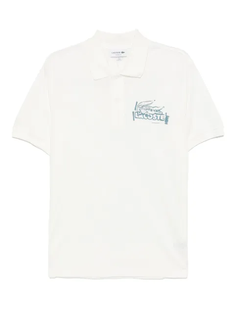 Lacoste playera tipo polo estampada