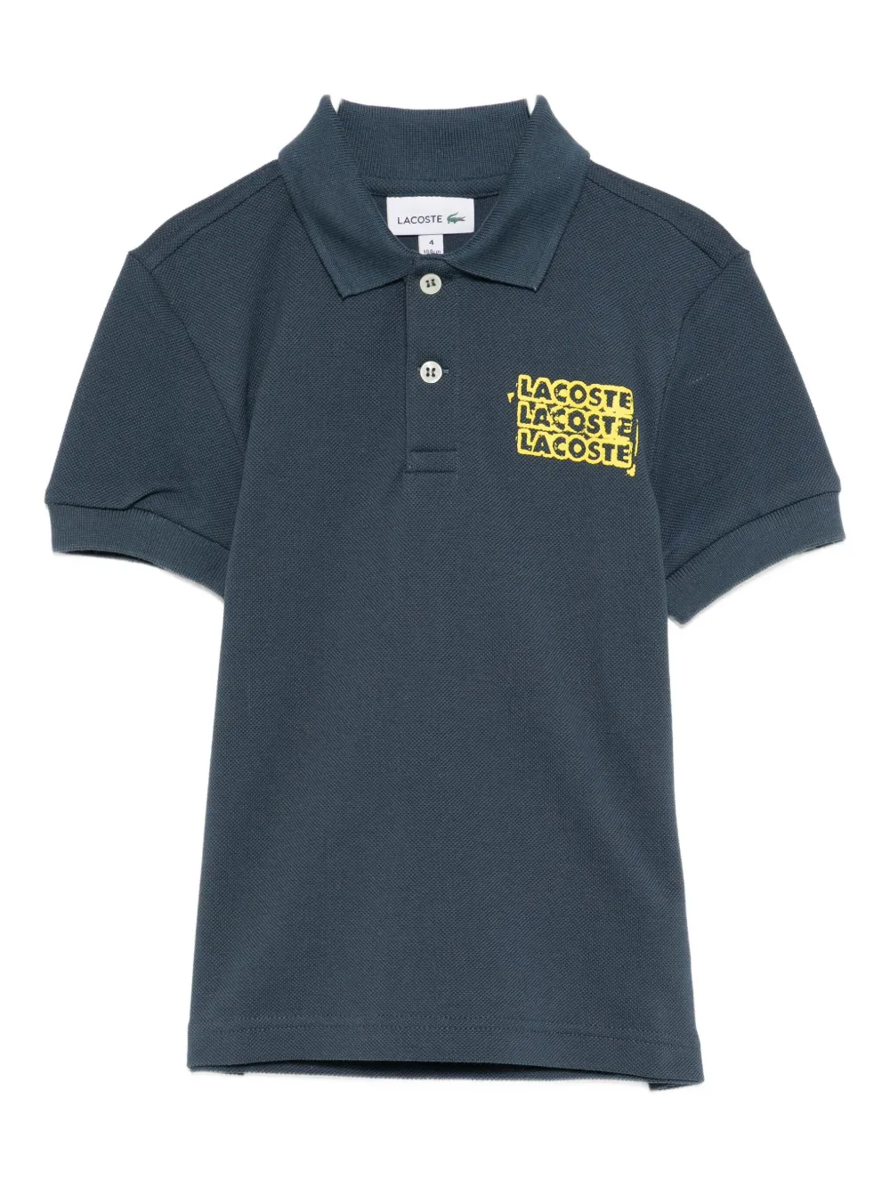 Lacoste logo-printed polo shirt | Blue | Image 1