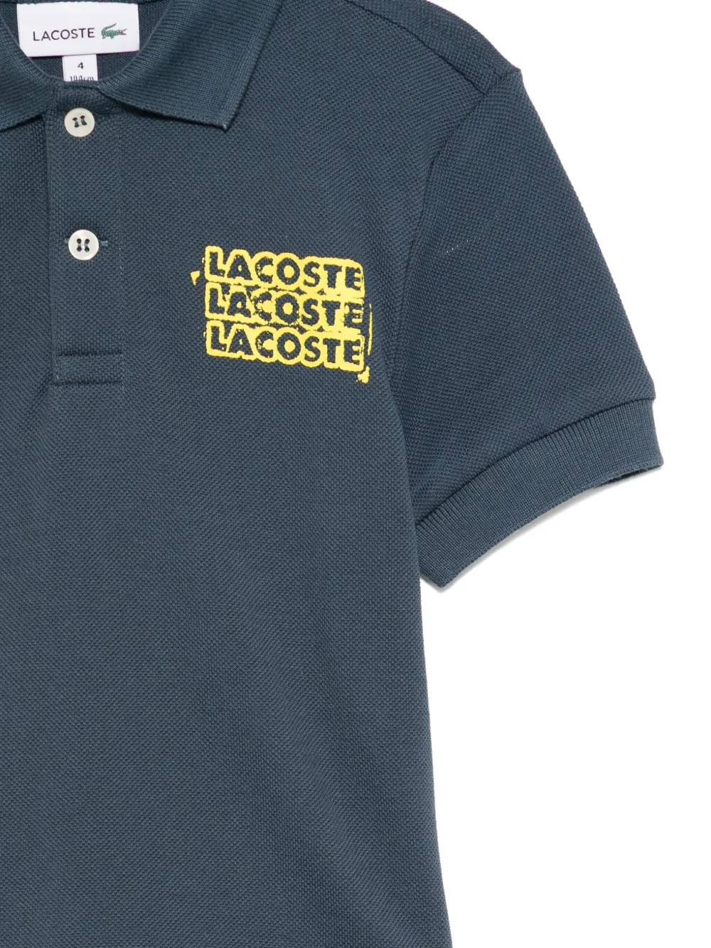 Lacoste Poloshirt met logoprint Blauw